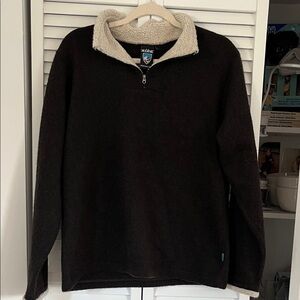 Kuhl Alfpaca 1/4 Zip Pullover Sz Large Brown